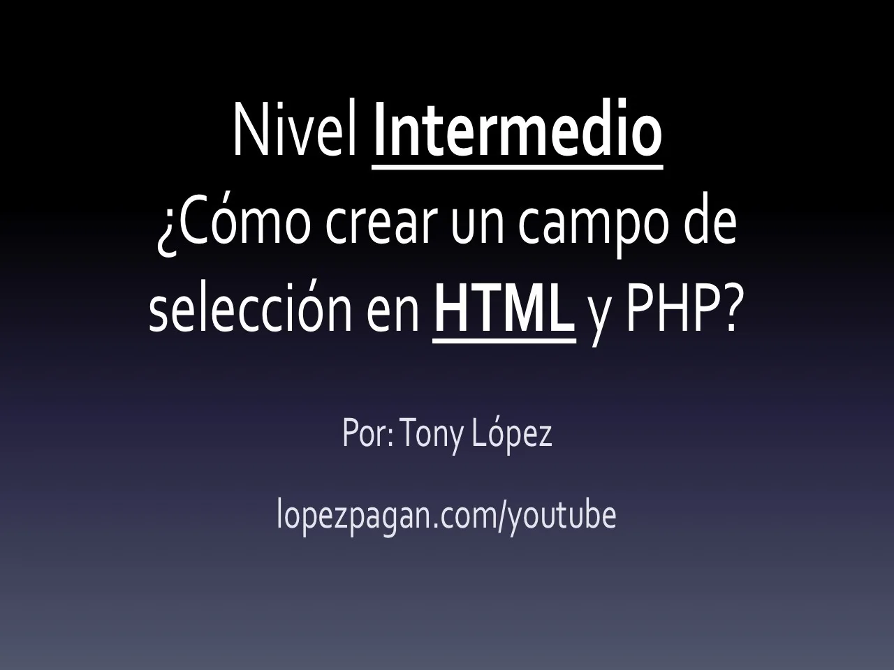 campo de seleccion en html, json y php
