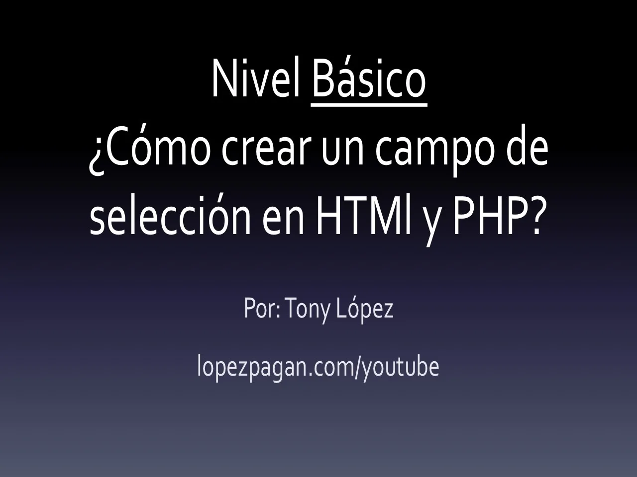 campo de seleccion en html, json y php