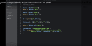 ¿Cómo Funcionan las Fechas en un Formulario con HTML y PHP?