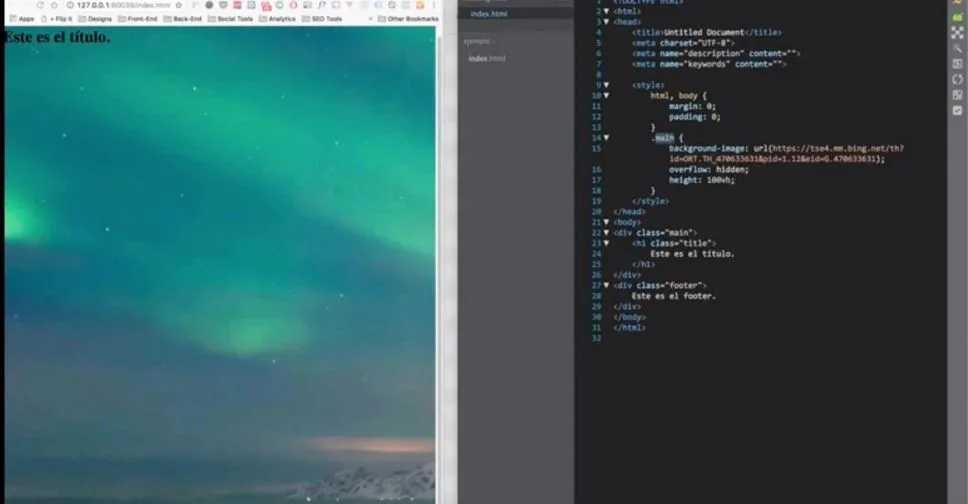 ¿Cómo Hacer que la Imagen de Fondo Cubra Toda la Pantalla HTML y CSS?